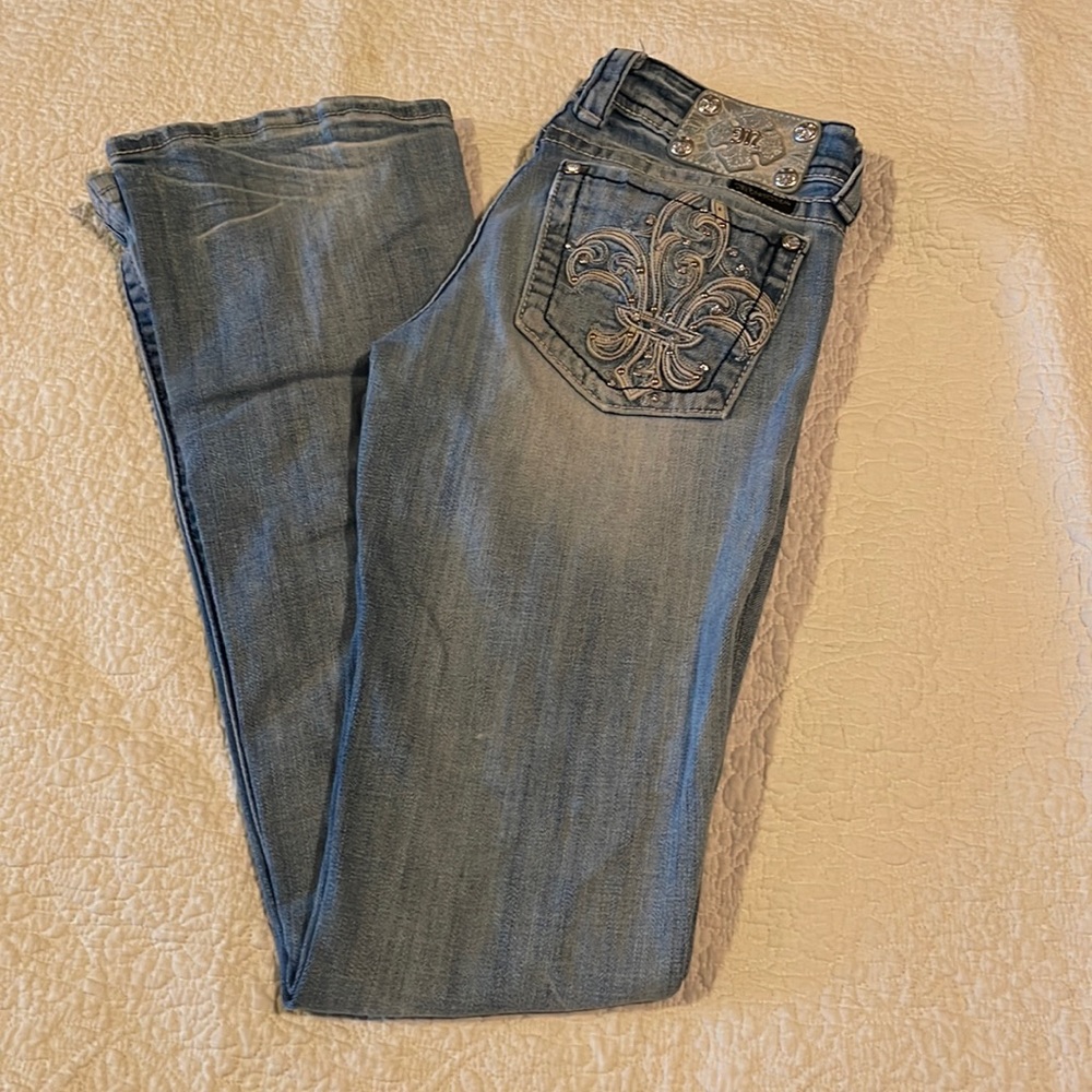 Womens Light-Wash MissMe Bootcut Jeans